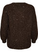 Cardigan with sequins and buttons, Brown, Packshot image number 1