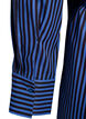 Striped shirt with a wrap effect and a tie-belt, Blue, Packshot image number 4