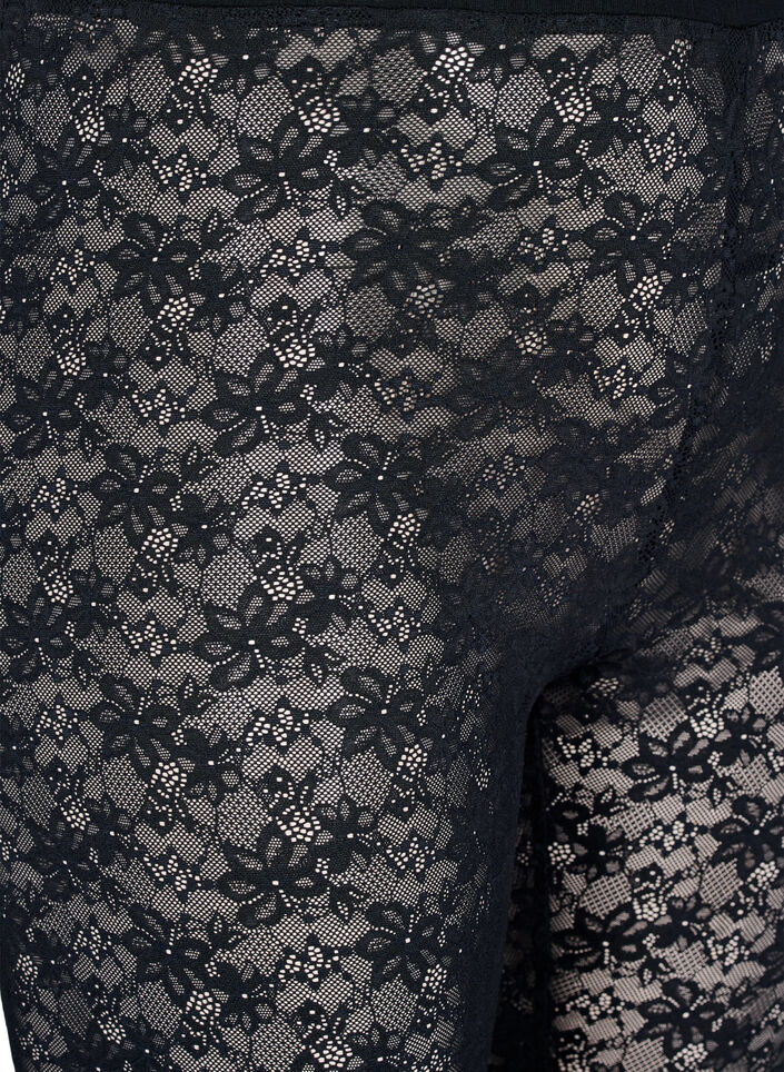 Lace leggings, Black, Packshot image number 2