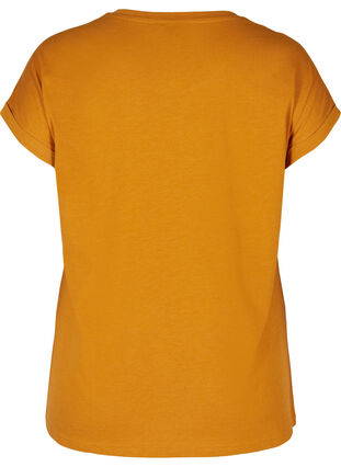 Cotton mix t-shirt, Buckthorn Brown Mel., Packshot image number 1
