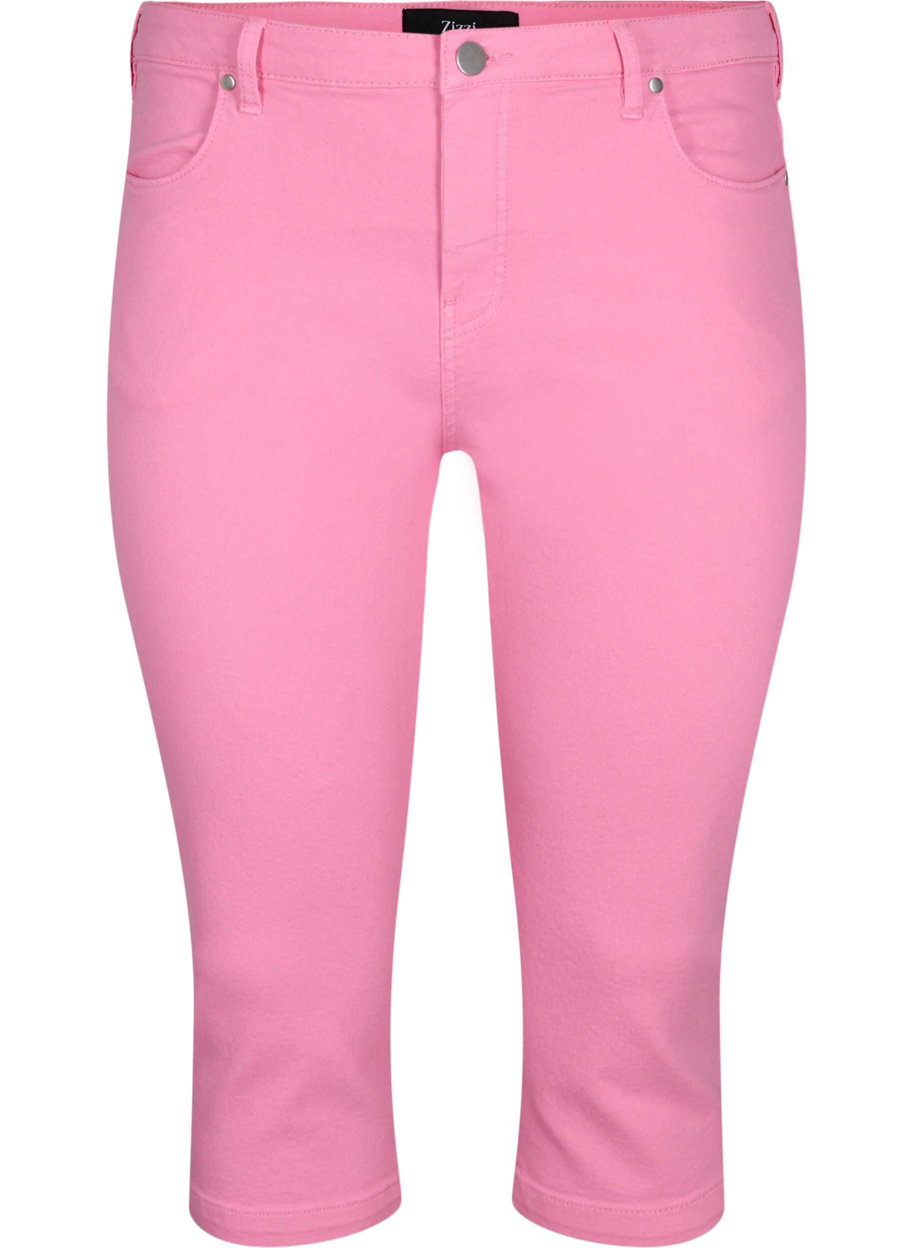 Zizzifashion Close-fitting Emily capri trousers, Rosebloom, Packshot image number 0