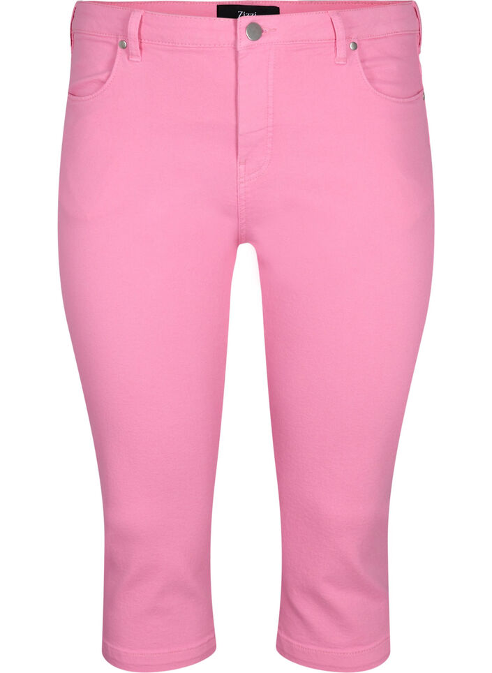 Close-fitting Emily capri trousers, Rosebloom, Packshot image number 0