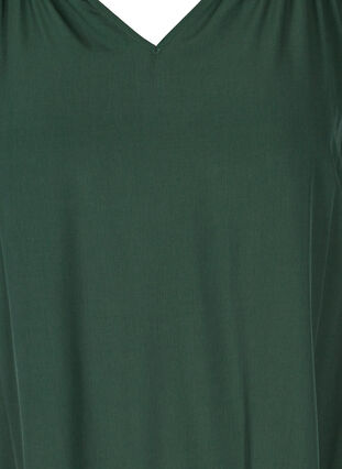 Short-sleeved dress with A-line cut and pockets, Scarab, Packshot image number 2