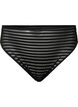 Striped tai briefs with regular waist, Black, Packshot image number 0