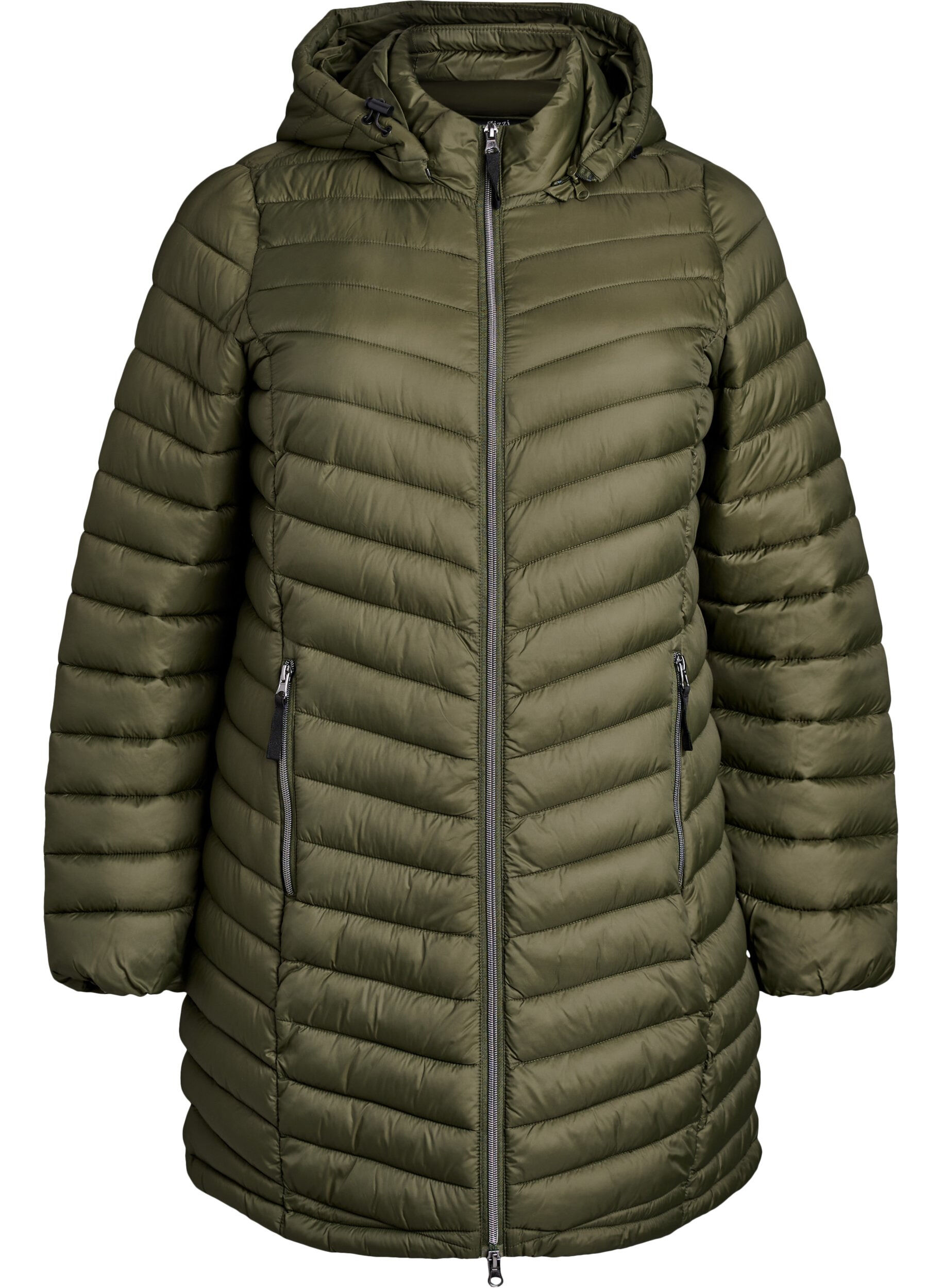 Lightweight jacket with pockets and a detachable hood