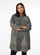 Long-sleeved denim dress with leopard print, Leo AOP, Model image number 0