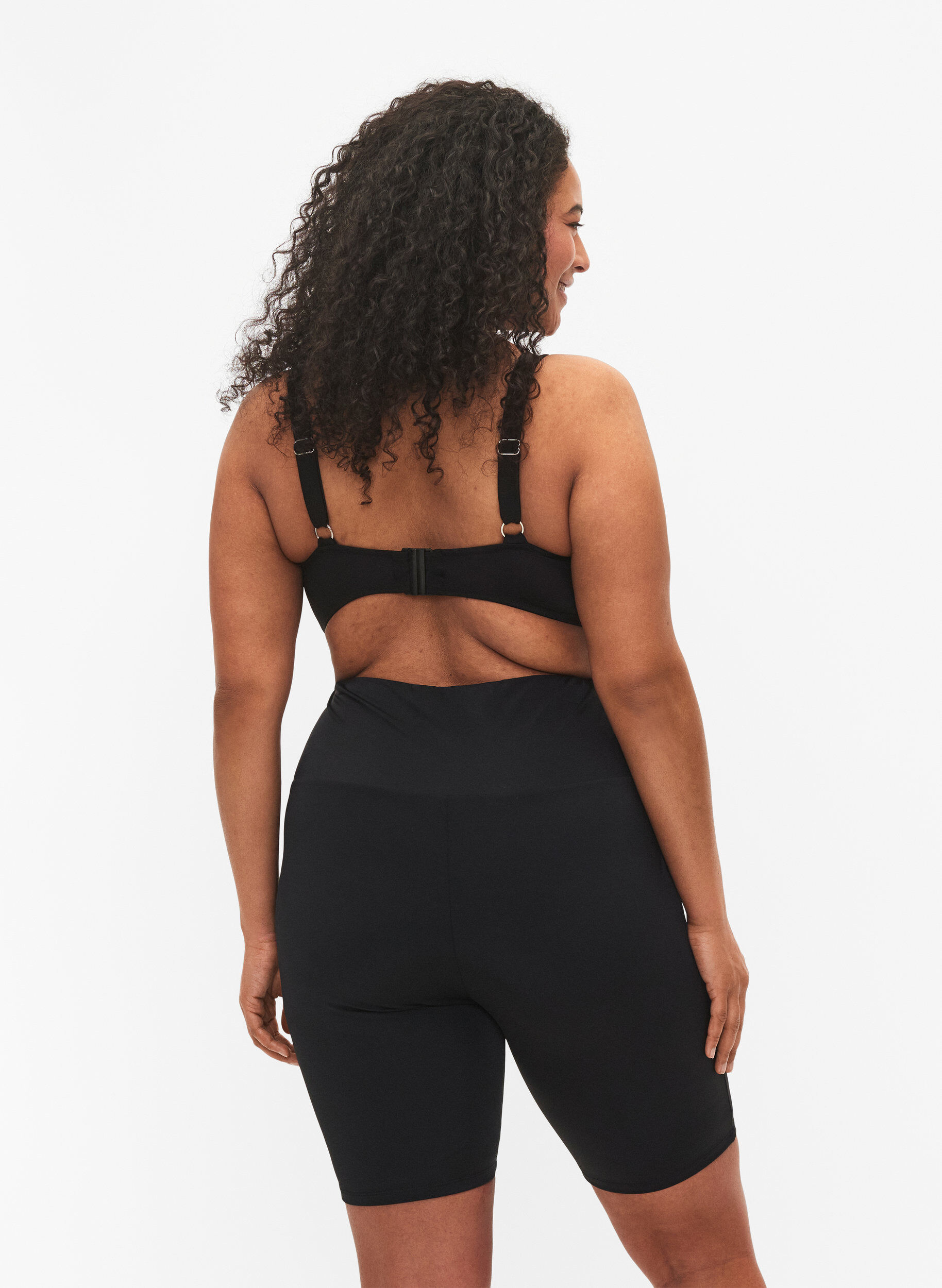 Zizzifashion Long swim shorts, Black, Model image number 2