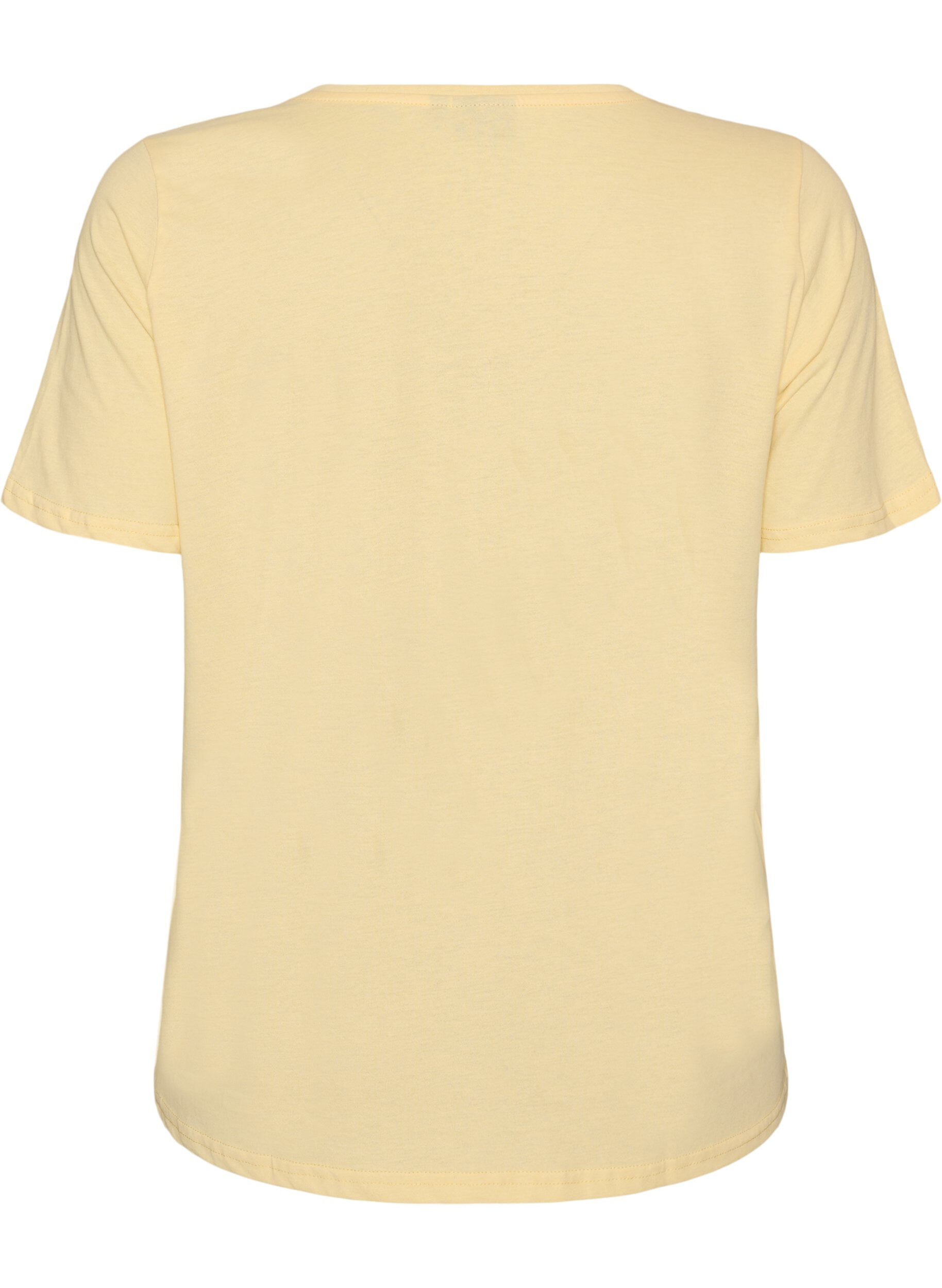 ZizzifashionT-shirt with motif, Yellow, Packshot image number 1