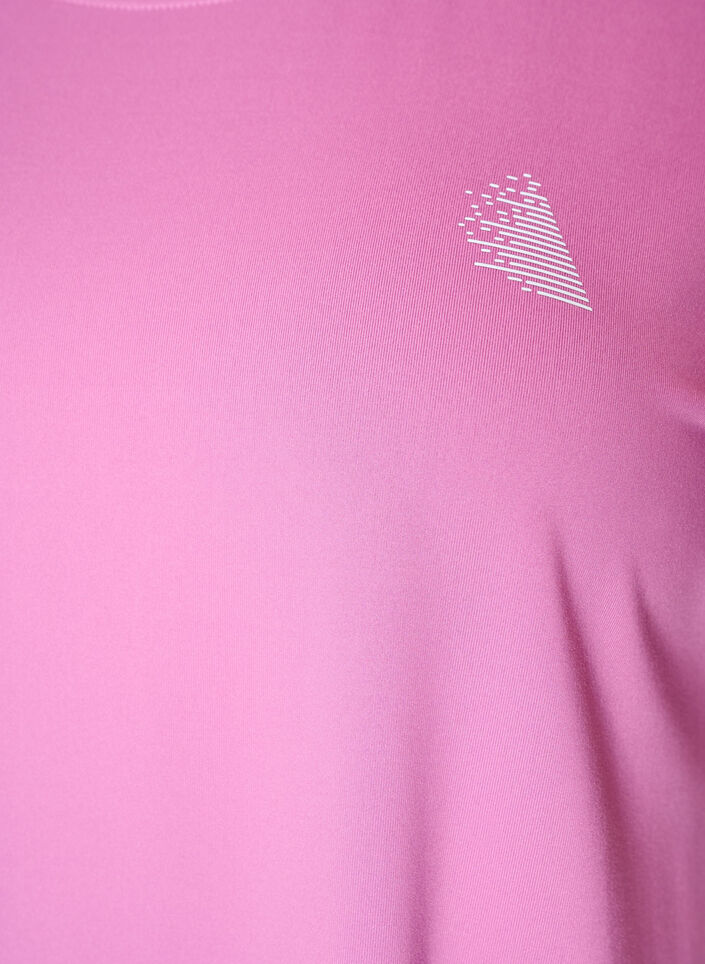 Long workout T-shirt, Pink, Packshot image number 2