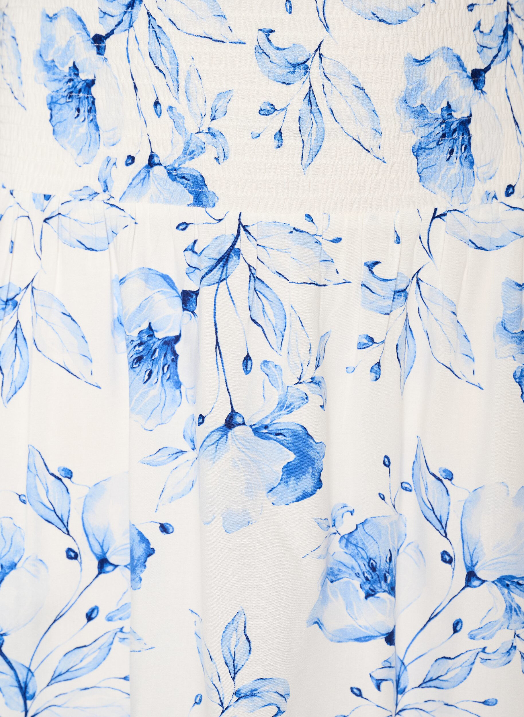 Zizzifashion Short skirt with smocked waist, Blue, Packshot image number 2