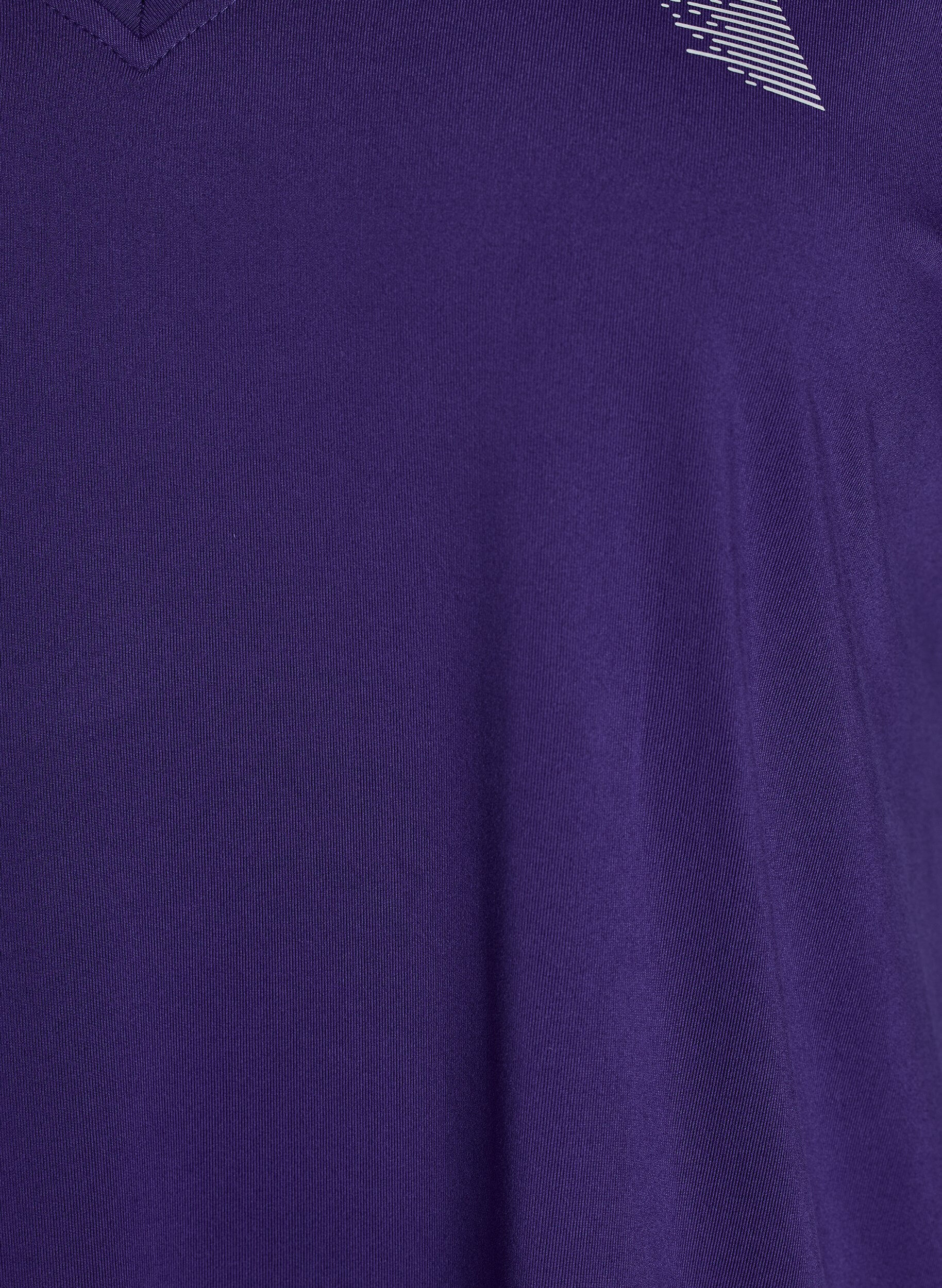 Zizzifashion Loose training t-shirt with v-neck, Purple, Packshot image number 2