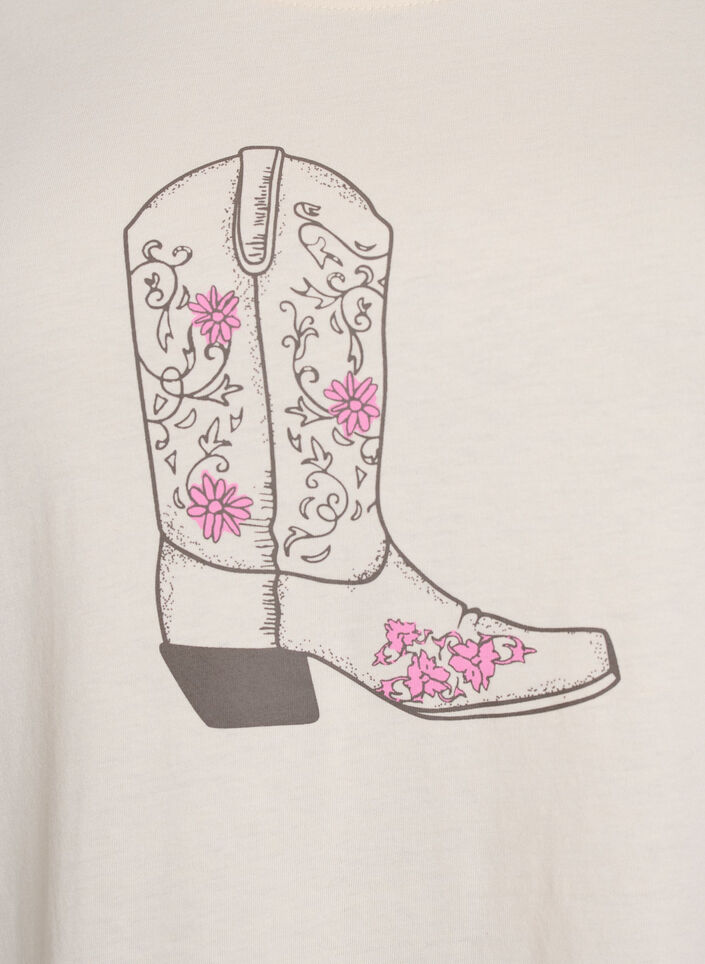 T-shirt with motif, Vanilla, Packshot image number 2