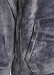 Velour hoodie with kangaroo pocket, Grey, Packshot image number 3