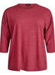Jersey blouse with 3/4 sleeves, Red, Packshot image number 0