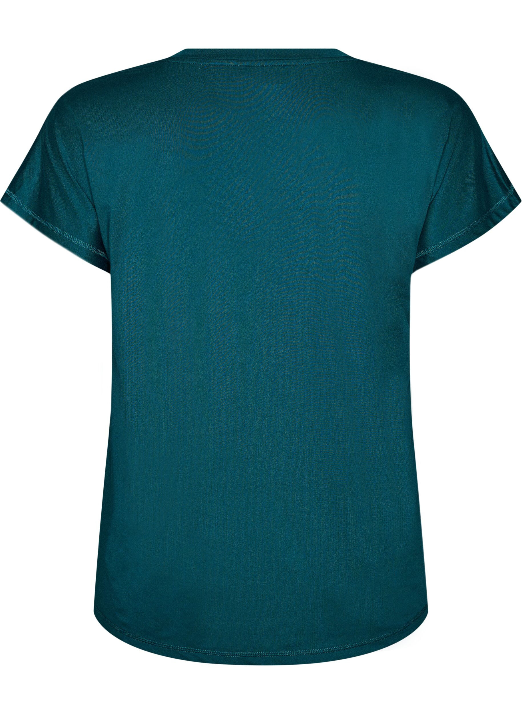 Zizzifashion Loose training t-shirt with v-neck, Green, Packshot image number 1