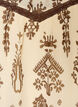 Blouse with pattern and crochet trim, Beige, Packshot image number 2