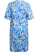 FLASH - Midi dress with print and tie belt, Blue, Packshot image number 1