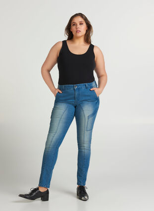 Sanna jeans, Light blue denim, Packshot image number 4