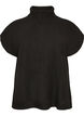 Knitted vest with turtleneck, Black, Packshot image number 0