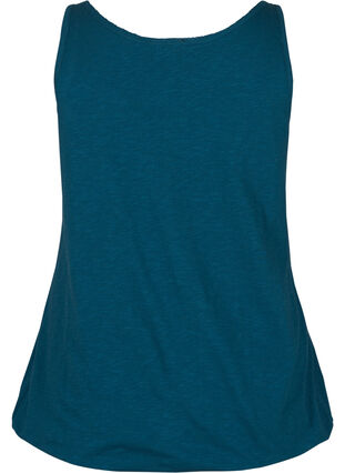Top with lace trim, Majolica Blue, Packshot image number 1
