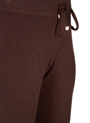 Knitted drawstring trousers, Coffee Bean, Packshot image number 2