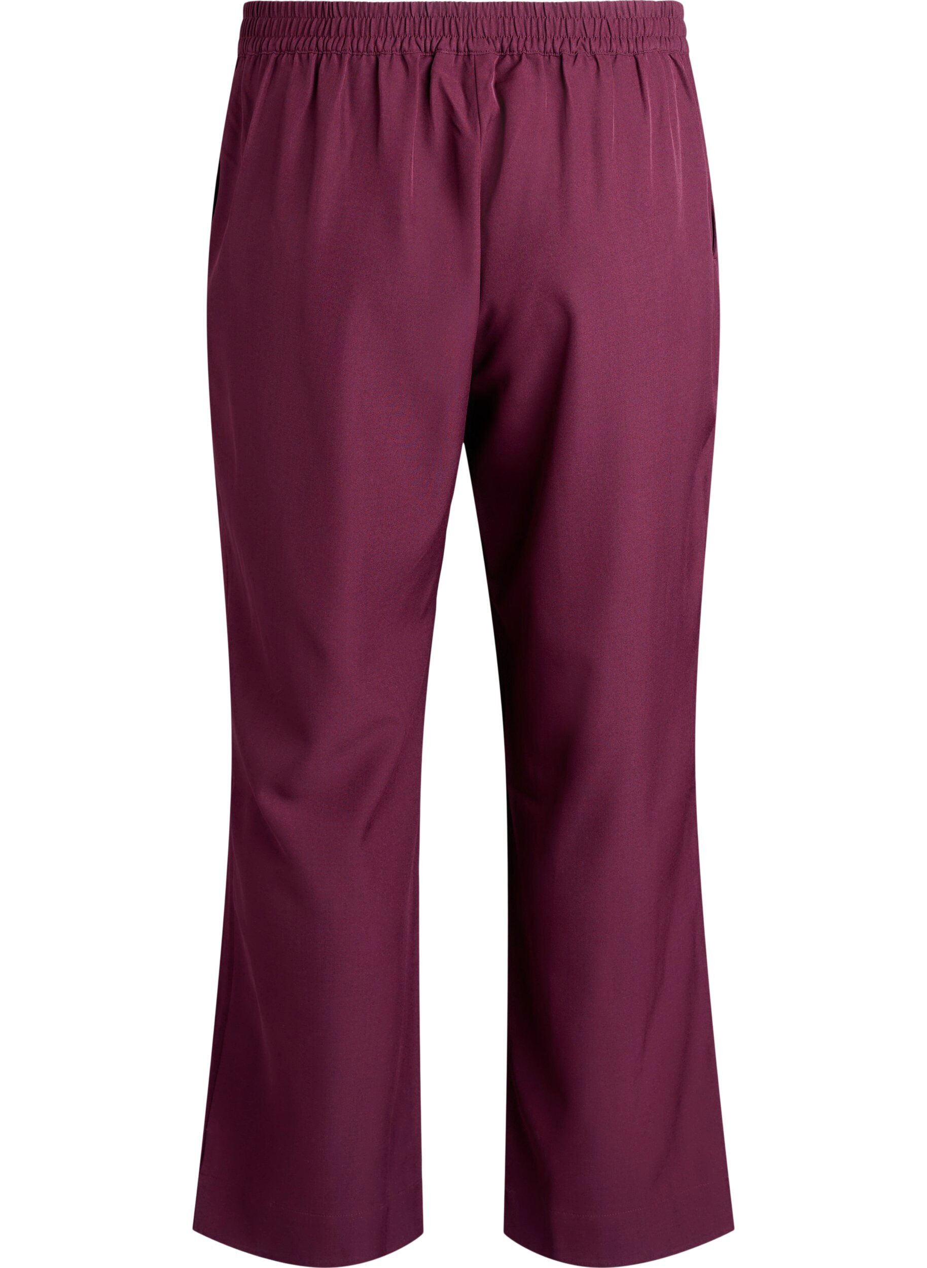 ZizzifashionLoose trousers with pockets, Dark Bordeaux, Packshot image number 1