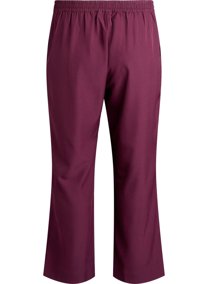 Loose trousers with pockets, Dark Bordeaux, Packshot image number 1