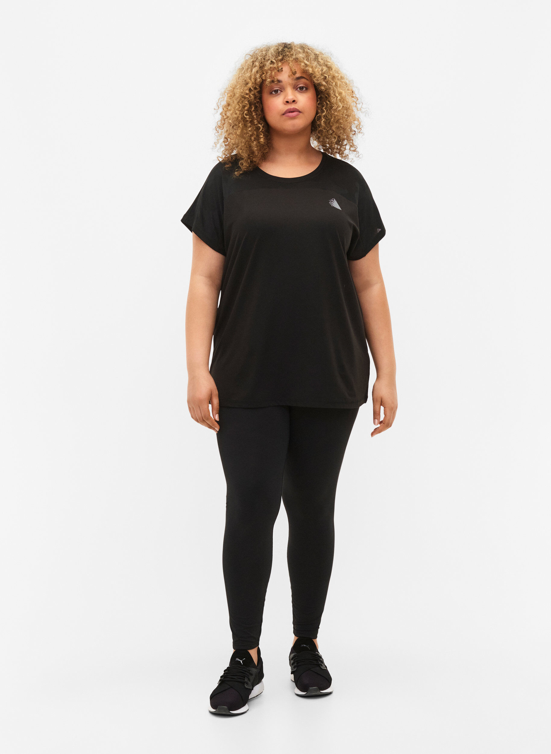 Zizzifashion Training t-shirt with round neck, Black, Model image number 2