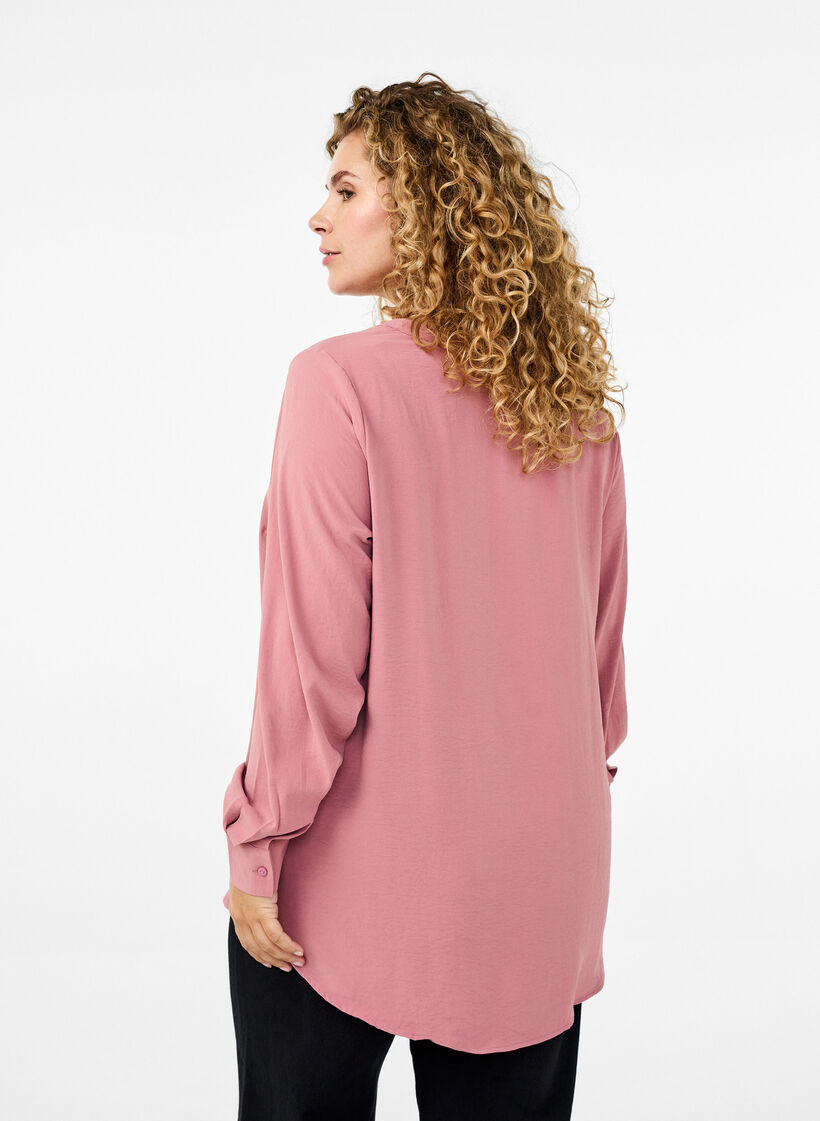 FLASH - Shirt blouse with long sleeves, Rose, Model image number 2