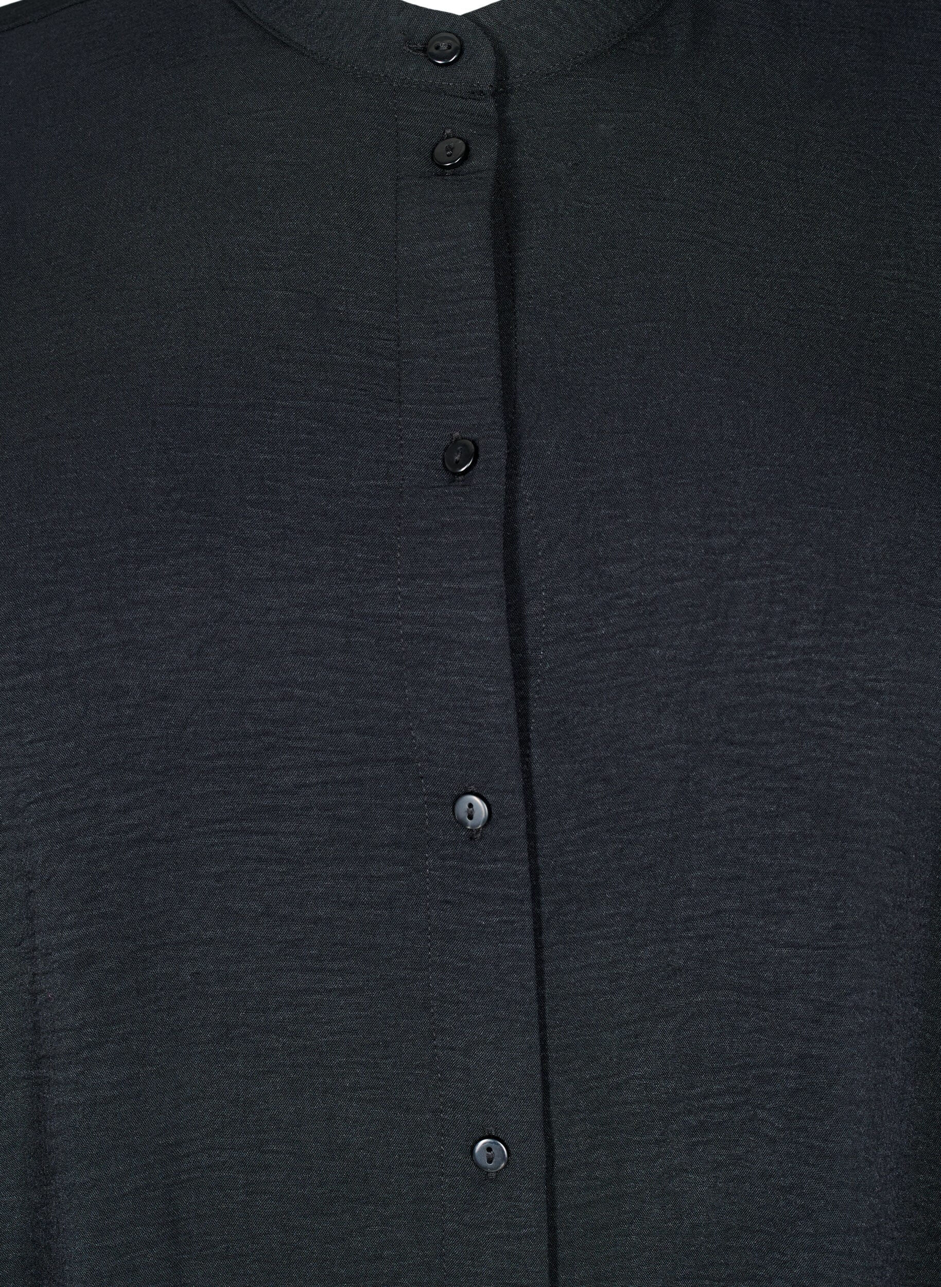 ZizzifashionTunic with 3/4 sleeves, Black, Packshot image number 2