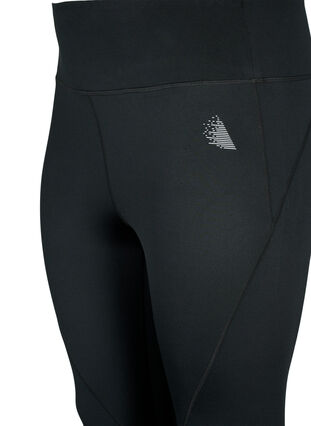 Training tights with fleece lining, Black, Packshot image number 2