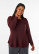 A-line knitted blouse, Red, Model image number 0