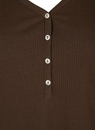 Long sleeve ribbed blouse with button detailing, Molé, Packshot image number 2