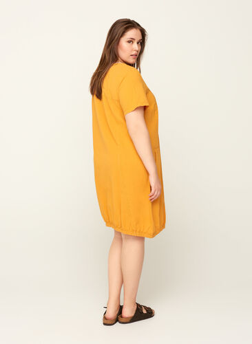 Dress with pockets, Spruce Yellow, Model image number 1
