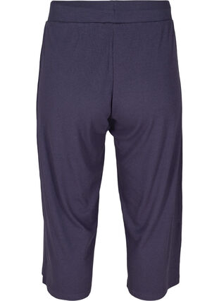 Loose culotte trousers in rib fabric, Odysses Gray, Packshot image number 1