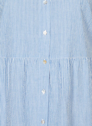 Striped cotton midi dress, Light blue denim, Packshot image number 2