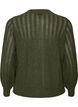 Knitted cardigan with openwork pattern, Green, Packshot image number 1