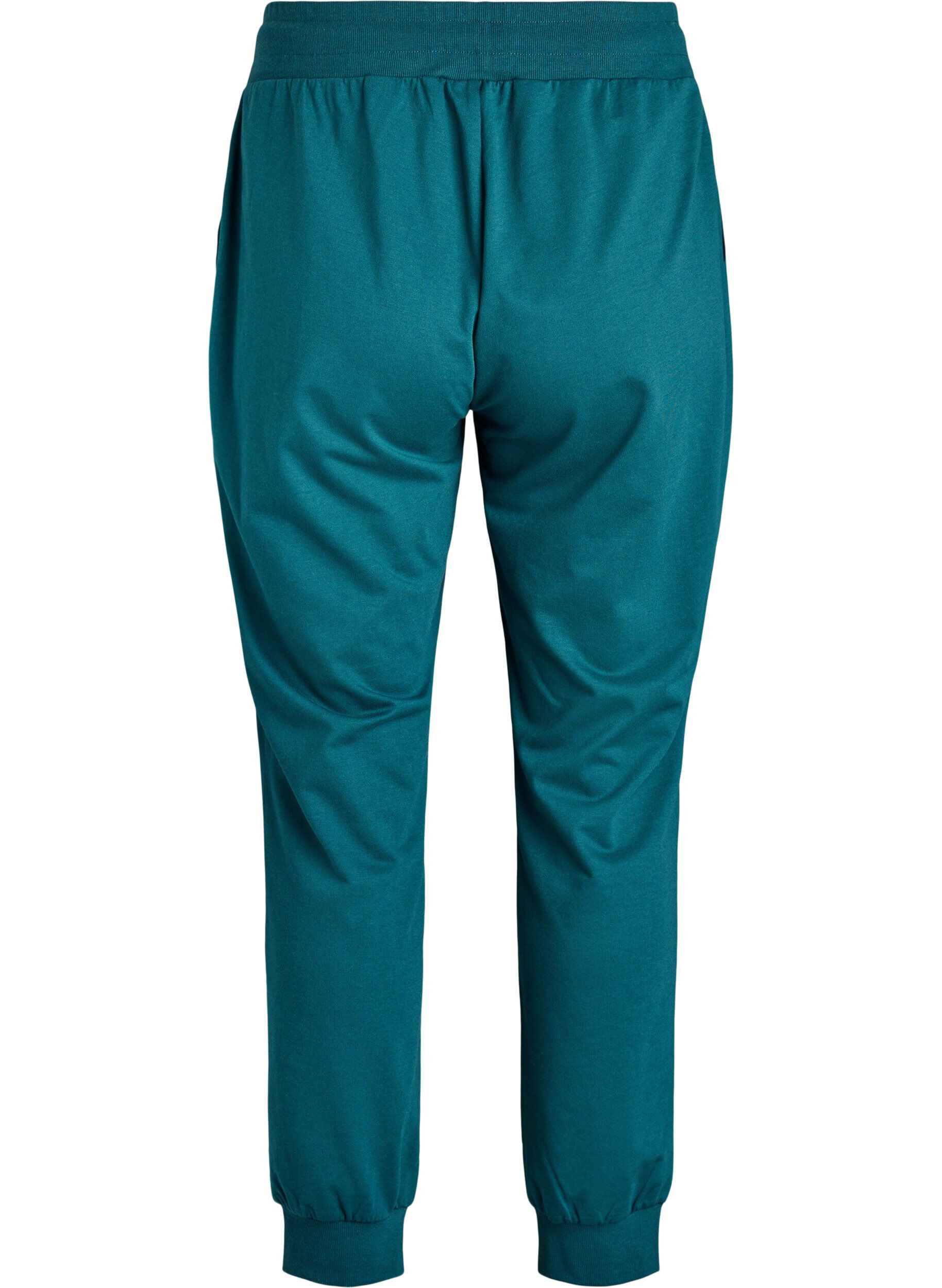 Zizzifashion Loose tracksuit trousers with pockets, Green, Packshot image number 1