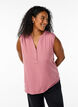 FLASH - Sleeveless viscose blouse, Nostalgia Rose, Model image number 0