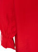 Viscose blouse with ties and ruffle details, Red, Packshot image number 3