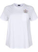 T-shirt with chest pocket, White, Packshot image number 0