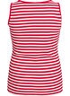 Striped tank top with a rib structure, Red, Packshot image number 1