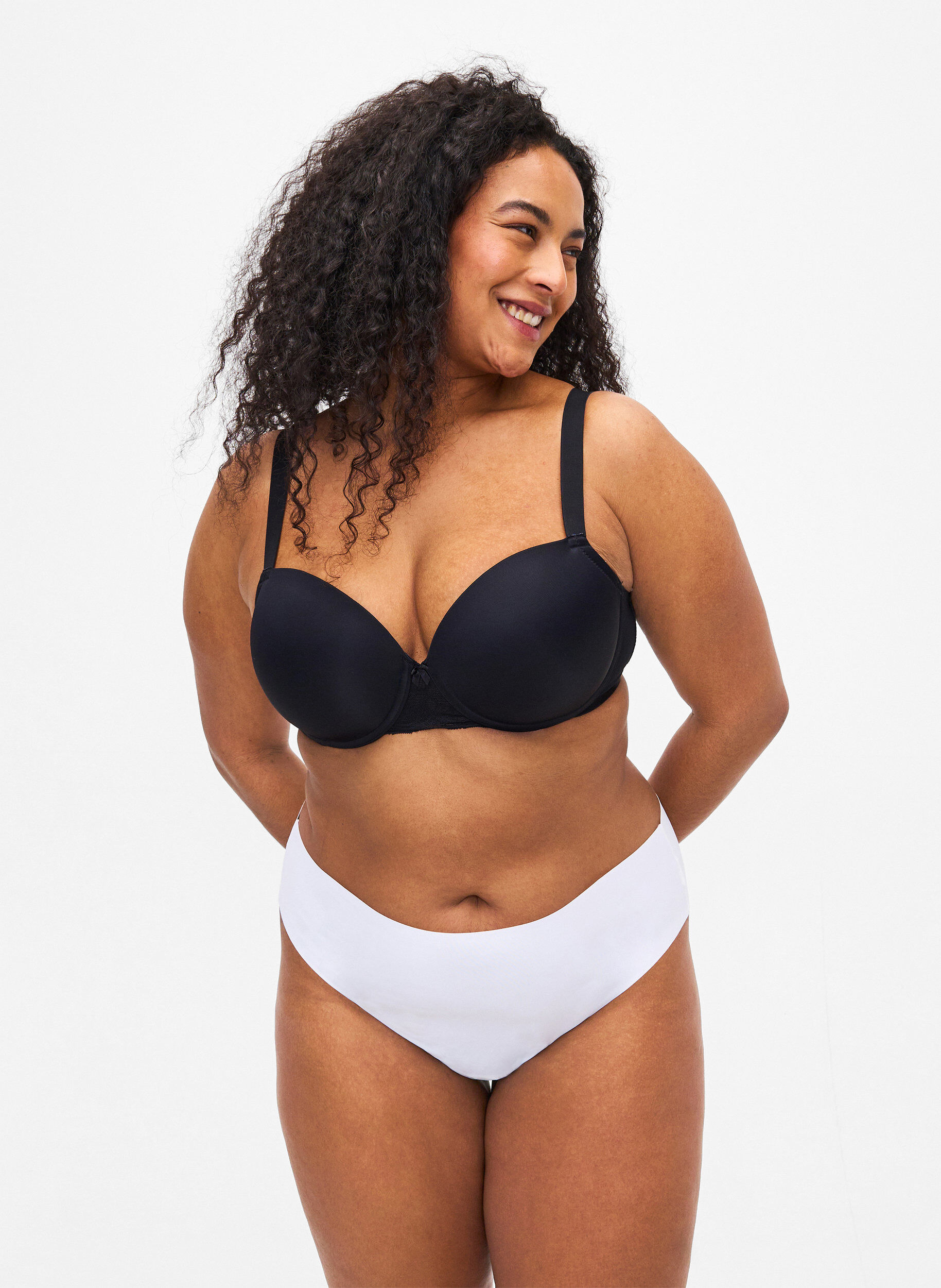 Zizzifashion 2-pack seamless g-string, White, Model image number 0