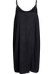 FLASH - Midi-length cotton strap dress, Black, Packshot image number 1