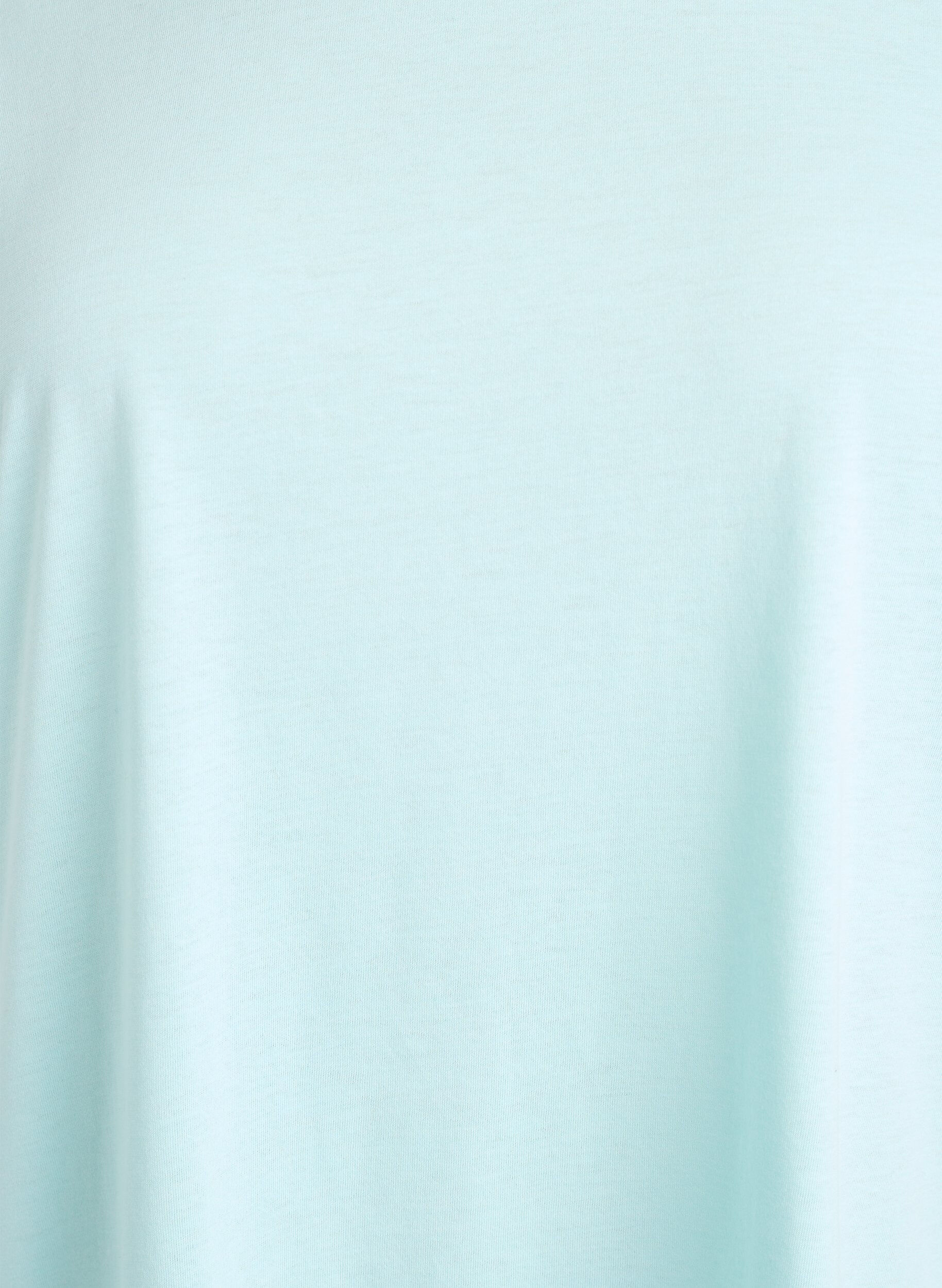 Zizzifashion Short-sleeved t-shirt in a cotton blend, Turquoise, Packshot image number 2