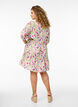 Short summer dress with floral print, Vanilla, Model image number 2