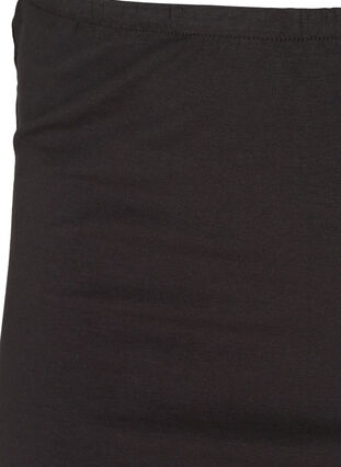 Close-fitting cotton tube top, Black, Packshot image number 2