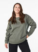 Sweatshirt with crew neck, Green, Model image number 0