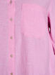 Shirt in linen and viscose with 3/4 sleeves, Pink, Packshot image number 2