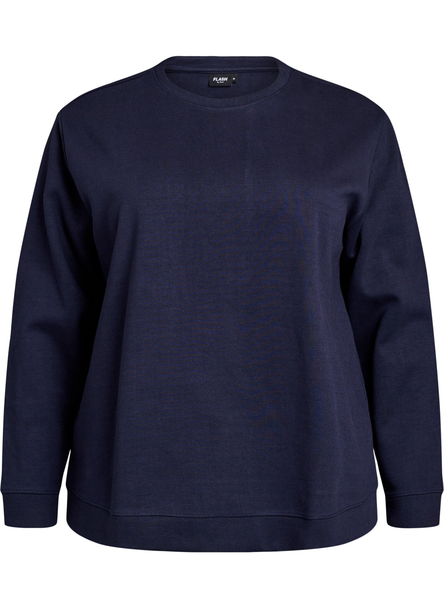 Zizzifashion Sweatshirt with crew neck, Blue, Packshot image number 0